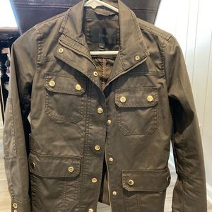 XS Petite JCREW green jacket
